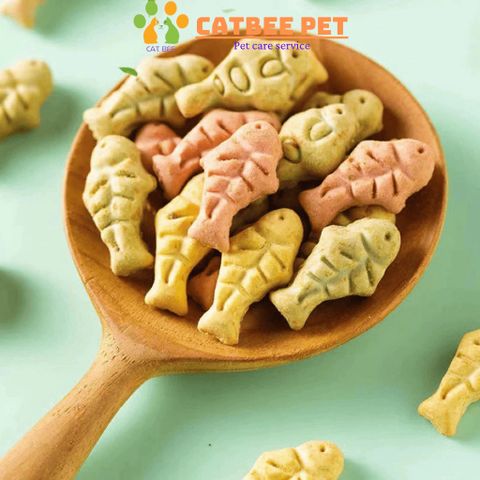 [250g,500g,1000g] Bánh Cá Catnip cho mèo giúp tiêu búi lông,sạch răng miệng,hỗ trợ tiêu hoá,giảm căng thẳng