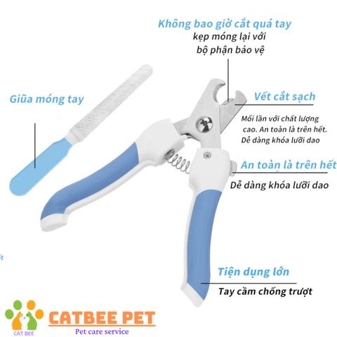 Bộ kéo cắt móng cao cấp kèm dũa giành cho chó mèo chính hãng
