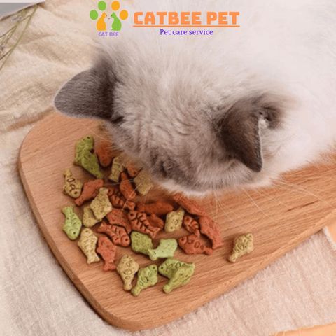 [250g,500g,1000g] Bánh Cá Catnip cho mèo giúp tiêu búi lông,sạch răng miệng,hỗ trợ tiêu hoá,giảm căng thẳng