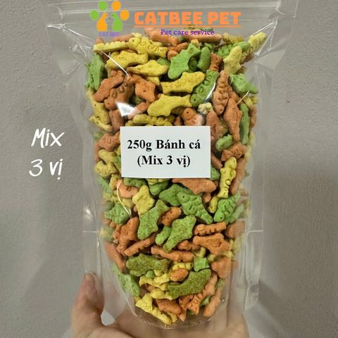 [250g,500g,1000g] Bánh Cá Catnip cho mèo giúp tiêu búi lông,sạch răng miệng,hỗ trợ tiêu hoá,giảm căng thẳng