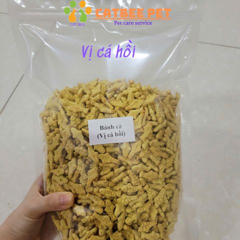 [250g,500g,1000g] Bánh Cá Catnip cho mèo giúp tiêu búi lông,sạch răng miệng,hỗ trợ tiêu hoá,giảm căng thẳng