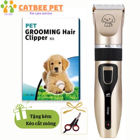 Tông đơ cắt tỉa lông cho thú cưng không ồn USB giúp tạo kiểu chuyên nghiệp ngay tại nhà