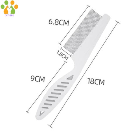 LƯỢC CHẢI VE RẬN LƯỠI INOX CHO CHÓ MÈO - Lược Chải Ve Rận Bọ Chét , gỡ rối lông cho chó mèo