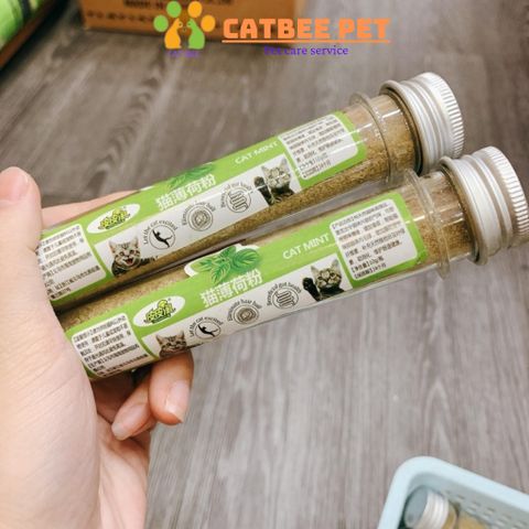 Ống cỏ mèo bạc hà Catnip - cỏ phê mèo, cỏ mèo thư giãn, giảm stress - huấn luyện mèo