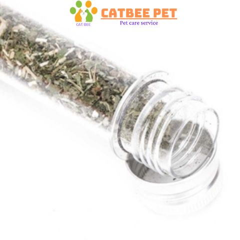 Ống cỏ mèo bạc hà Catnip - cỏ phê mèo, cỏ mèo thư giãn, giảm stress - huấn luyện mèo