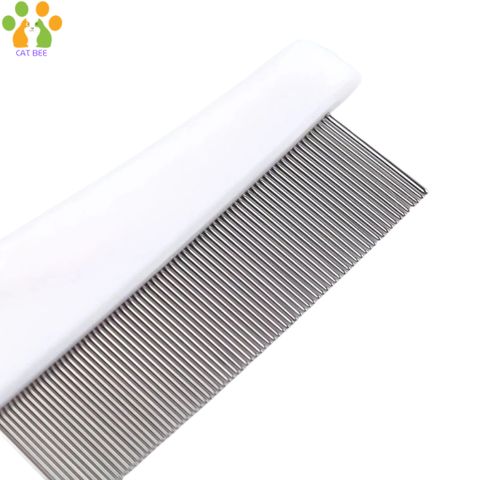 LƯỢC CHẢI VE RẬN LƯỠI INOX CHO CHÓ MÈO - Lược Chải Ve Rận Bọ Chét , gỡ rối lông cho chó mèo