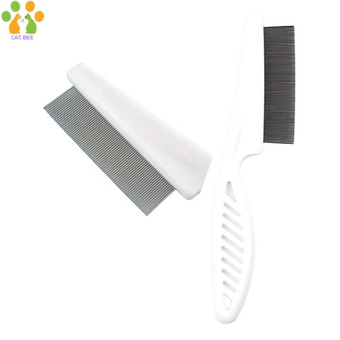 LƯỢC CHẢI VE RẬN LƯỠI INOX CHO CHÓ MÈO - Lược Chải Ve Rận Bọ Chét , gỡ rối lông cho chó mèo