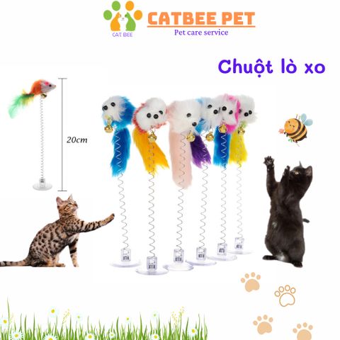 Đồ Chơi Cho Thú Cưng -Bónglồngchuột -Bóng 7màu -Bóng lật đật -Chuột lòxo -Bóngsáng -Cần câu trêu mèo