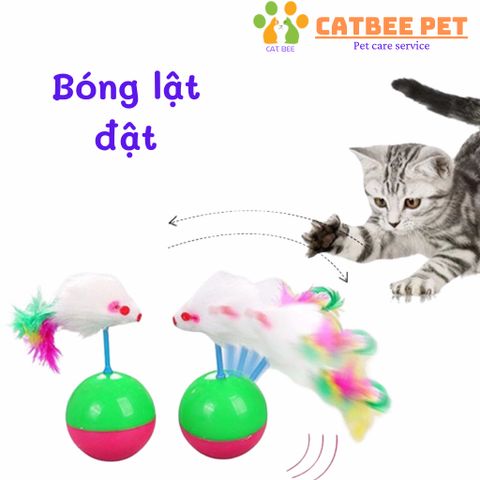 Đồ Chơi Cho Thú Cưng -Bónglồngchuột -Bóng 7màu -Bóng lật đật -Chuột lòxo -Bóngsáng -Cần câu trêu mèo