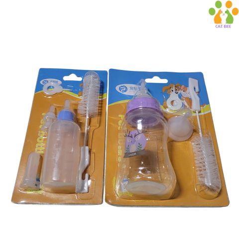 Bình ty , bình sữa dành cho chó mèo - Hỗ trợ chó mèo nhỏ uống sữa -Có đầu thay thế 60ml,150ml