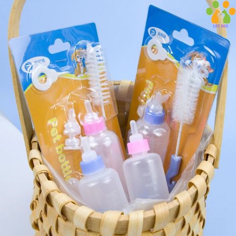 Bình ty , bình sữa dành cho chó mèo - Hỗ trợ chó mèo nhỏ uống sữa -Có đầu thay thế 60ml,150ml