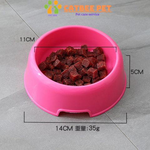 Bát Ăn Đơn Tròn Cho Chó Mèo - Bằng Nhựa - Loại Tốt