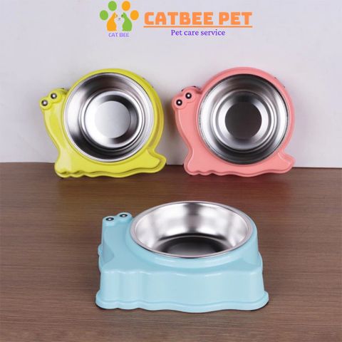 Bát ăn inox hình thú cho chó mèo,lõi inox  tháo rời siêu bền, dễ dàng vệ sinh