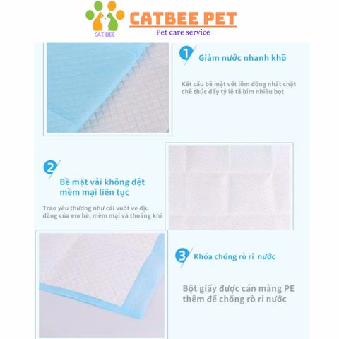 [Combo 30,50,100] Tã Lót Vệ Sinh Cho Chó Mèo - Tã Lót Siêu Thấm Hút Cho Chó Mèo Dog & Cat