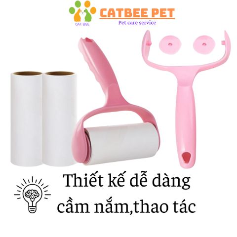 Cây lăn lông chó mèo - lăn lông mèo - Cây lăn bụi, làm sạch sofa, quần áo