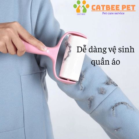 Cây lăn lông chó mèo - lăn lông mèo - Cây lăn bụi, làm sạch sofa, quần áo