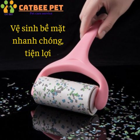 Cây lăn lông chó mèo - lăn lông mèo - Cây lăn bụi, làm sạch sofa, quần áo