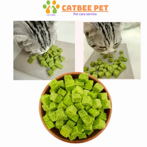 [100g,200g,500g] Viên sấy khô cho chó và mèo-Gà viên-Cỏ mèo-Gan viên-Lòng đỏ trứng bổ sung dinh dưỡng (loại 1)
