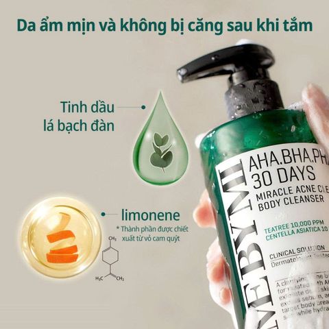 Sữa Tắm Some By Mi Làm Sạch Mụn Cơ Thể AHA-BHA-PHA 30 Days Miracle Acne Clear Body Cleanser 400g