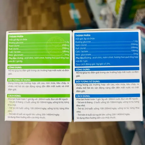 Bù nước và điện giải RESOL Zn+ Oresol bổ sung Kẽm