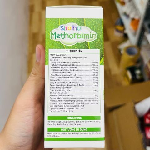 Siro ho Cam thảo Lá thường xuân - ann toànn cho bé từ 12 tháng tuổi