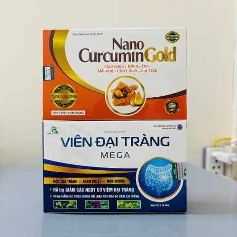 Combo cho hệ tiêu hóa khỏe Dạ dày NANO CURCUMIN - Đại tràng MEGA