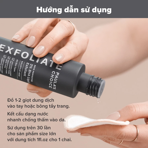 Dung Dịch Loại Bỏ Tế Bào Chết Skin Perfecting 2% BHA Liquid Exfoliant 30ml - Giảm Mụn Và Thu Nhỏ Lỗ Chân Lông