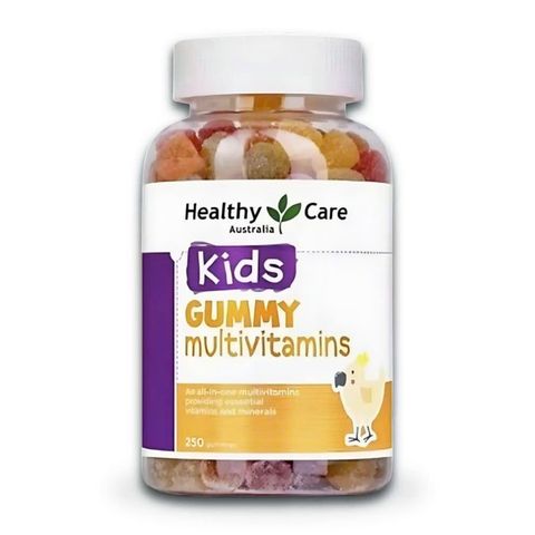 Kẹo Gum Dẻo Vitamin cho Trẻ Từ 2 Tuổi Trở Lên Healthy Care Kids Gummy Multivitamins - 250 viên - S/P Chuẩn Úc