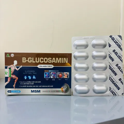 Dưỡng khớp giảm đau nhức ann toànn hiệu quả B-GLUCOSAMIN không chứa corticoid