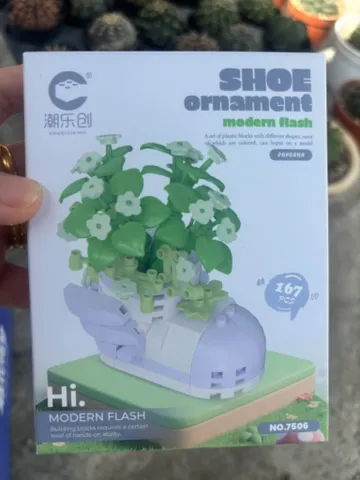 Bộ lắp ráp Hoa Nhựa hình chiếc giày