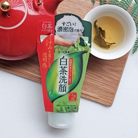 Sữa Rửa Mặt Trà Xanh Shirochasou Rohto 120g- Hàng Nhật nội địa