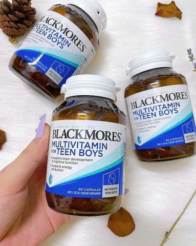 Viên uống Vitamin Tổng Hợp cho Bé Trai Tuổi Teen Blackmores Multivitamin For Teen Boys 60 viên - Hỗ Trợ Phát Triển Toàn Diện - S/P Chuẩn Úc