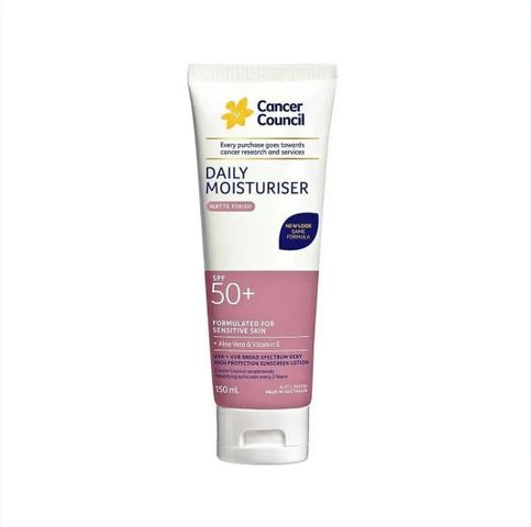 Kem chống nắng hiệu ứng Matte Finish - Cancer Council Daily Moisturiser SPF 50+ (75ml)