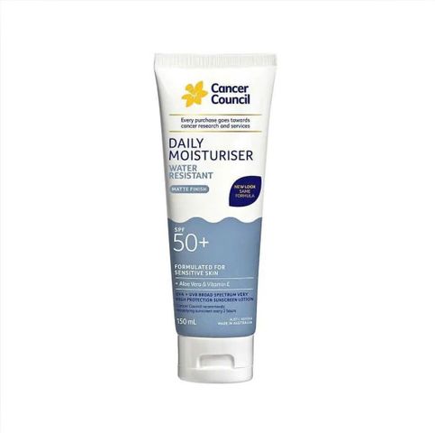 Kem Chống Nắng Dưỡng Ẩm & Chống Nước 4 giờ Dành Cho Da Mặt Cancer Council SPF50+ UVA-UVB 75ml