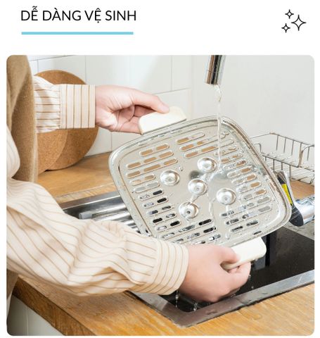 Nồi Hấp Điện Đa Năng Haatz HTP099 (CIM371) - 10L, 8 Chức Năng, Công Suất 1000W, Bảo Hành 2 Năm - Trợ Thủ Hoàn Hảo Cho Bữa Ăn Lành Mạnh