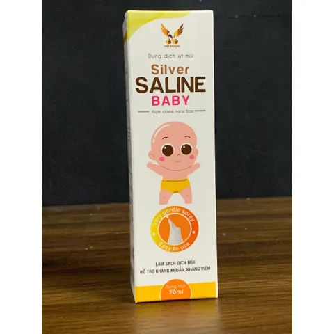 (Chính hãng) Dung dịch xịt mũi 0.9%  [TPBVSK Silver Saline Baby] - [NACINE Isotonic Saline Spray ] 70m