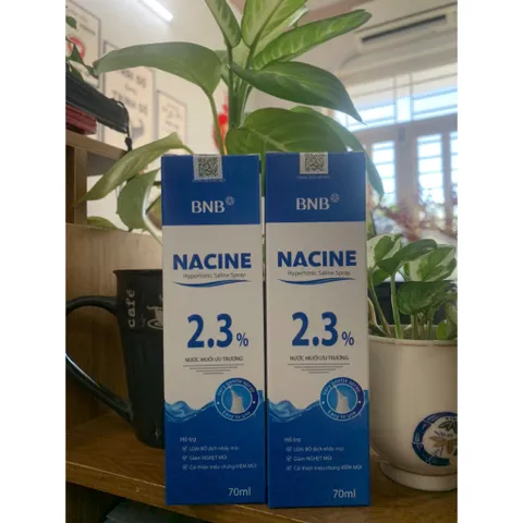 (Chính hãng) DUNG DỊCH XỊT MŨI ƯU TRƯƠNG [BNB NACINE HYPERTONIC SALINE SPRAY ]-C 70ml - saline -ưu trương -2.3%