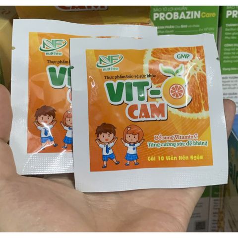 Kẹo ngậm vitamin C Vit-C Cam Nutifine – ( 1 gói)