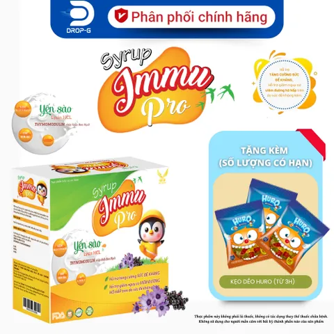 (Chính hãng) Siro Hỗ trợ tăng sức đề kháng [TPBVSK Syrup Immu Pro VÀNG] - H/20 ống 765345