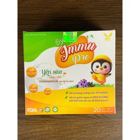 (Chính hãng) Siro Hỗ trợ tăng sức đề kháng [TPBVSK Syrup Immu Pro VÀNG] - H/20 ống 765345