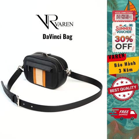Túi Đeo Chéo Nam DaVinci VAREN Chống Trầy Xước Da Microfiber Túi Vuông Hộp Cao CấpTrượt Nước TDC02