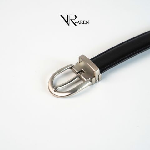 Thắt Lưng Da Bò Bản Nhỏ 2.3cm VAREN AMOR Dây Nịt Unisex Nam Nữ Cao Cấp Bền Bỉ TL002 AM