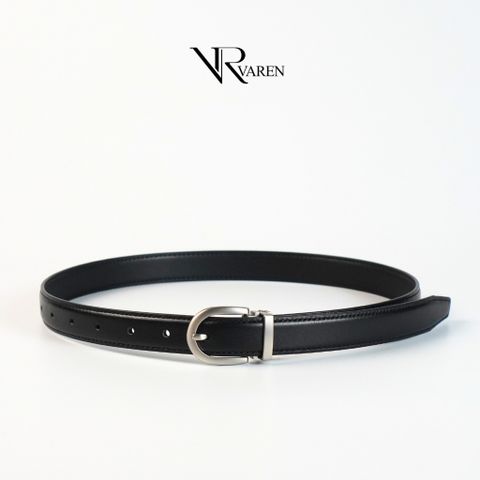 Thắt Lưng Da Bò Bản Nhỏ 2.3cm VAREN AMOR Dây Nịt Unisex Nam Nữ Cao Cấp Bền Bỉ TL002 AM