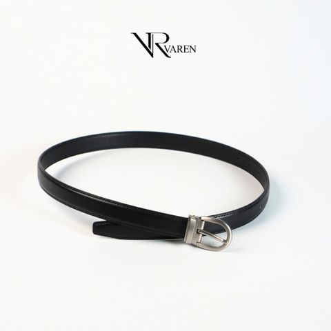Thắt Lưng Da Bò Bản Nhỏ 2.3cm VAREN AMOR Dây Nịt Unisex Nam Nữ Cao Cấp Bền Bỉ TL002 AM