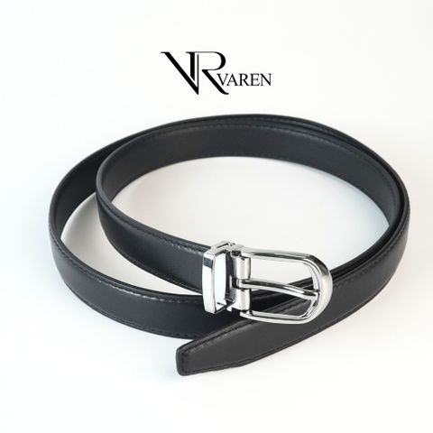 Thắt Lưng Bản Nhỏ Da Bò Nappa VAREN Haza Belt- Dây Nịt Bản 2.3cm Da Bò Cao Cấp Unisex Hz01