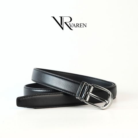 Thắt Lưng Bản Nhỏ Da Bò Nappa VAREN Haza Belt- Dây Nịt Bản 2.3cm Da Bò Cao Cấp Unisex Hz01