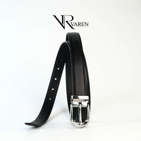 Thắt Lưng Bản Nhỏ Da Bò Nappa VAREN Haza Belt- Dây Nịt Bản 2.3cm Da Bò Cao Cấp Unisex Hz01