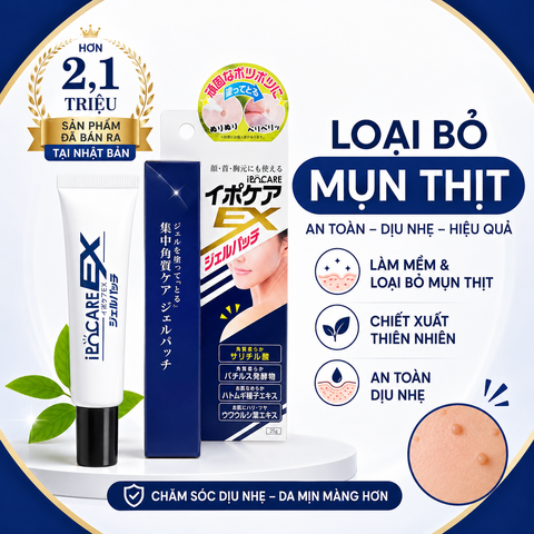 Gel bôi/Serum Ipocare EX Nhật bản dành cho nốt mụn cóc, da sần, mụn thịt li ti,... Thương hiệu Brain Cosmos