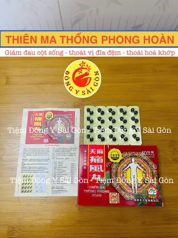 Viên uống Thiên Ma Thống Phong Hoàn 40 viên - Hỗ trợ giảm viêm khớp, đau lưng, thần kinh tọa, thoái hóa khớp