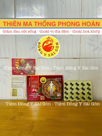 Viên uống Thiên Ma Thống Phong Hoàn 40 viên - Hỗ trợ giảm viêm khớp, đau lưng, thần kinh tọa, thoái hóa khớp